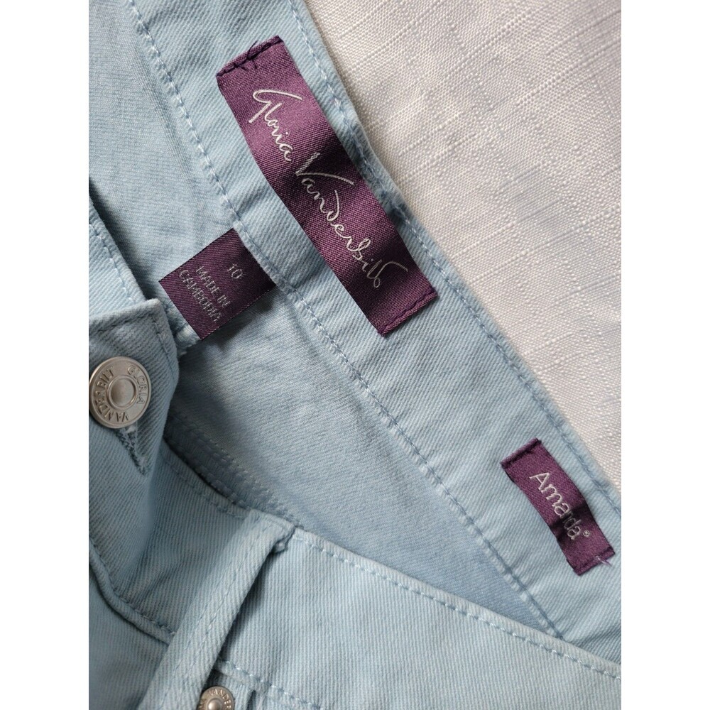 New Gloria Vanderbilt Amanda Women's Jeans size 10 Light Blue  & Cotton - Picture 6 of 13